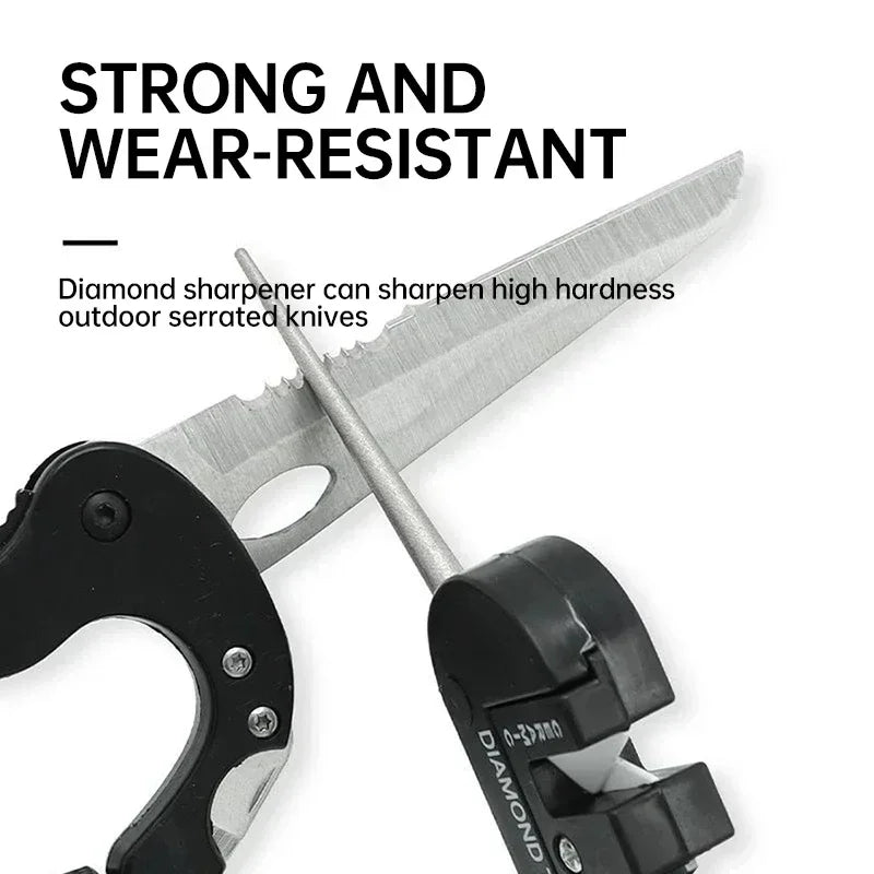 Portable 4-in-1 Mini Whetstone Sharpener | Tungsten Carbide Outdoor Tool