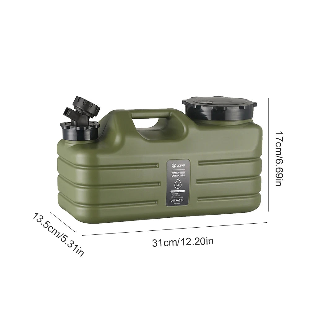 11L Outdoor Water Container – Large Portable Camping Bin with Faucet