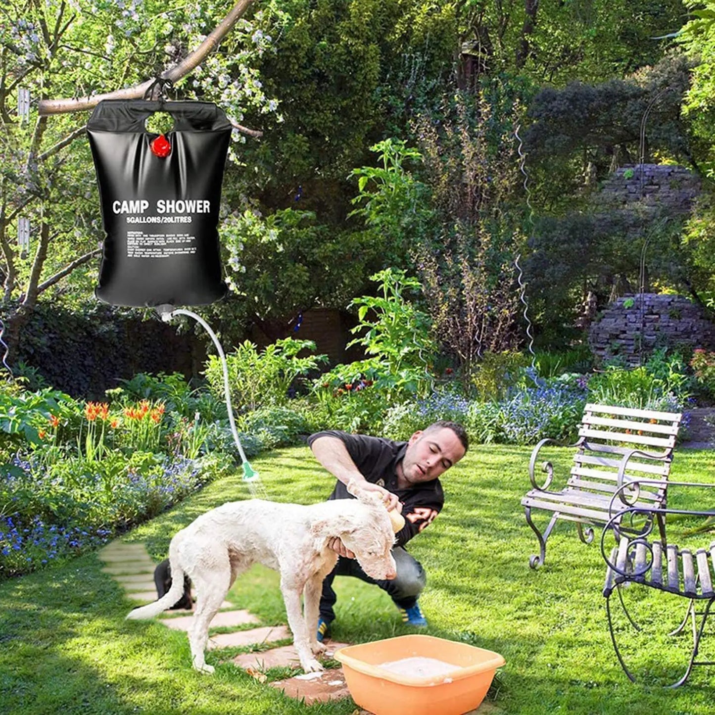 20L Solar Heated Camping Shower Bag