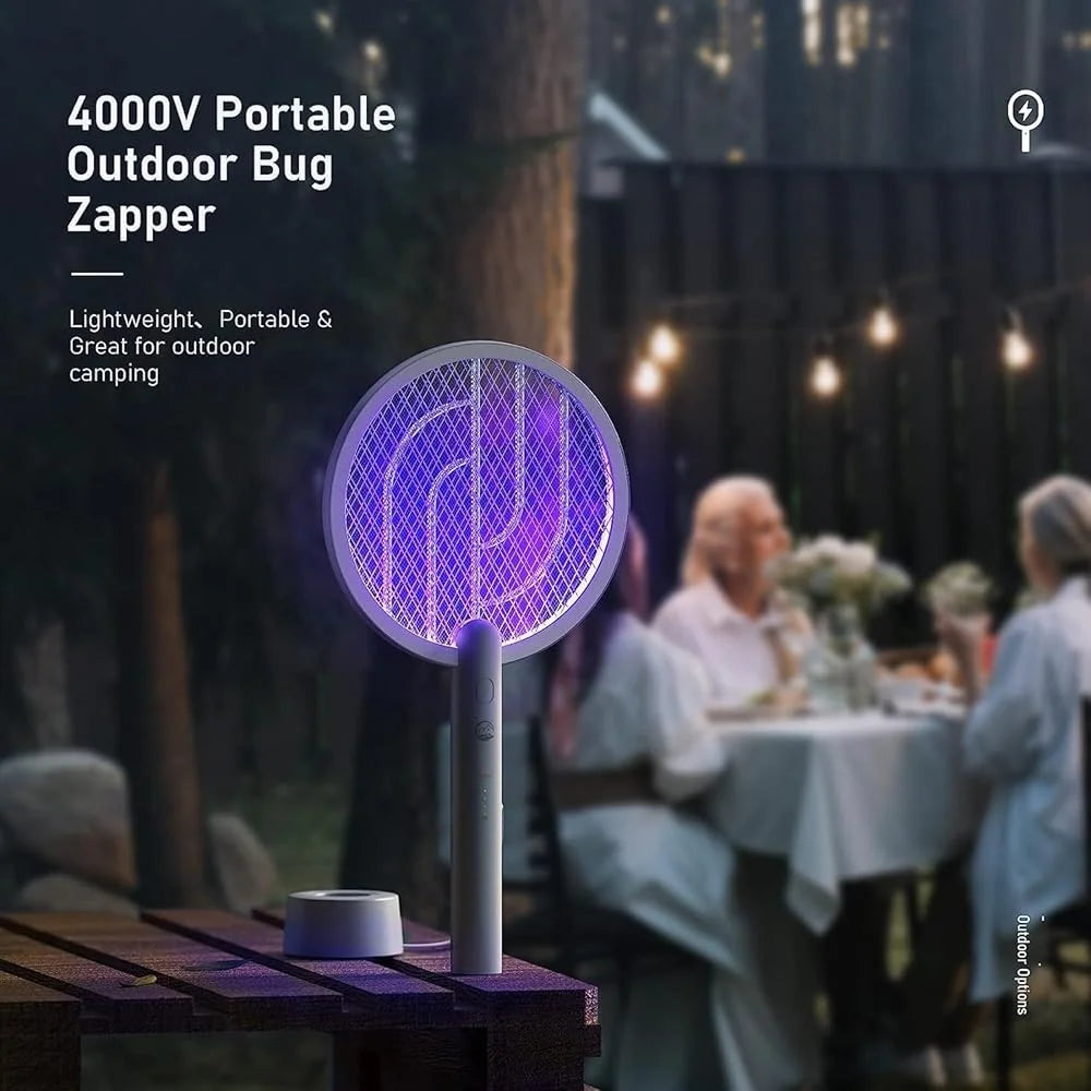 4000V USB Electric Fly Swatter Bug Zapper