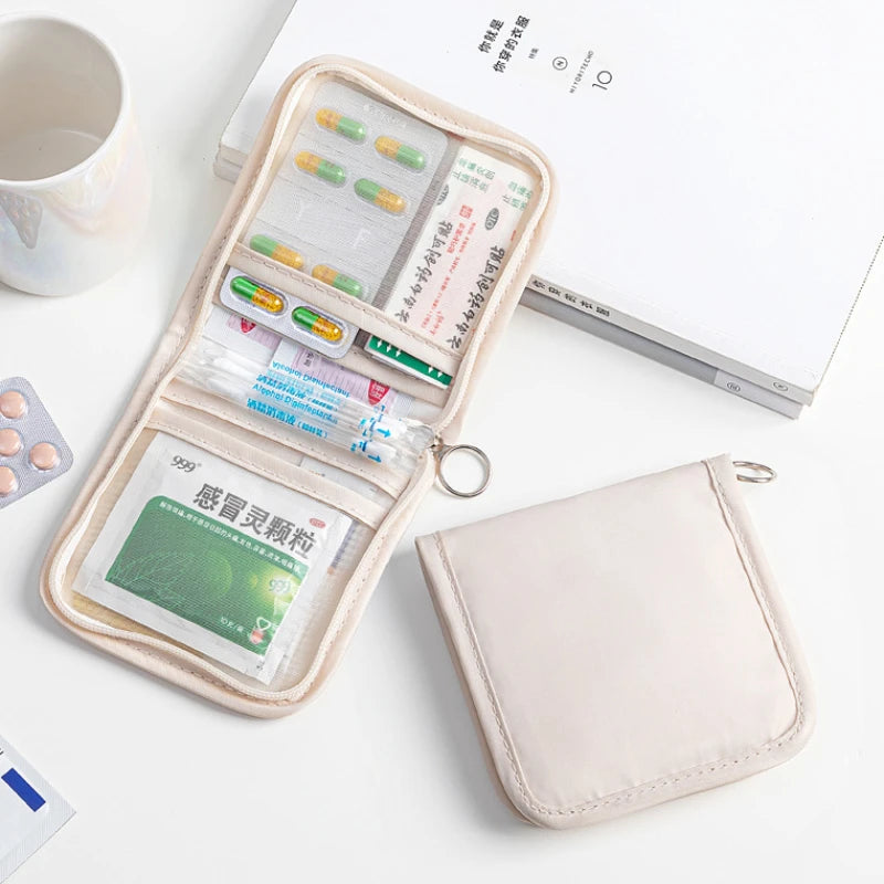 Portable Pocket Polyester Medicine Bag | Outdoor First Aid Organizer
