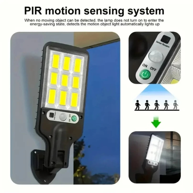 Solar LED Wall Light – Motion Sensor Waterproof Outdoor