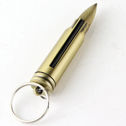Keychain Fire Starter Reusable Windproof Metal Lighter