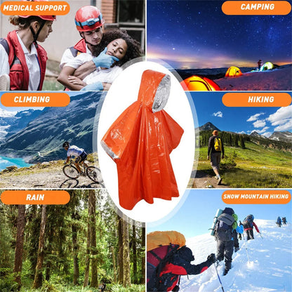 3-in-1 Waterproof Military Raincoat & Camping Poncho | Vibmory