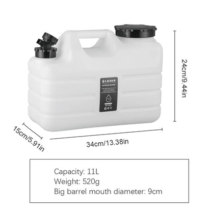 11L Outdoor Water Container – Large Portable Camping Bin with Faucet