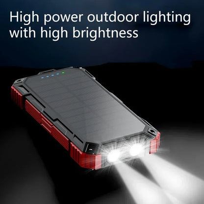 68,000mAh Solar Power Bank – Wireless & Waterproof