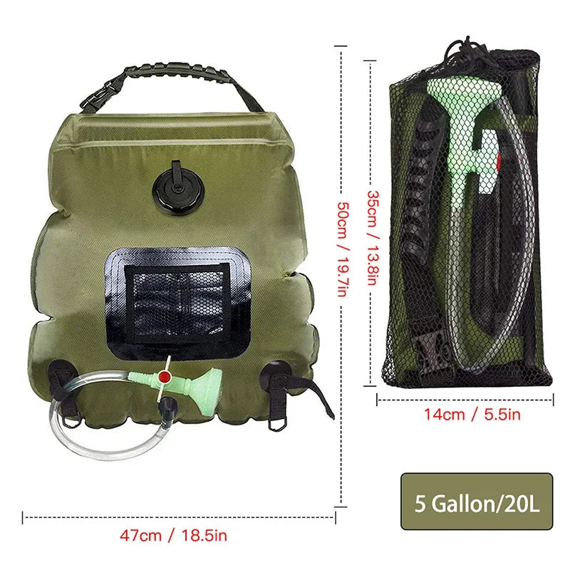 Solar Outdoor Shower Bag with On/Off Switch