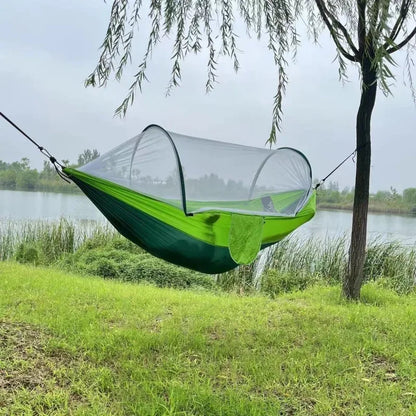 Outdoor Hammock with Integrated Mosquito Net, Camping & Leisure Hanging Bed