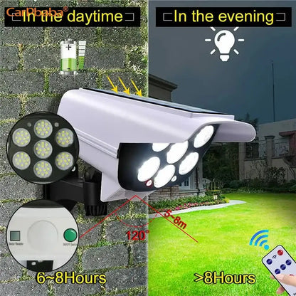 Outdoor Solar Motion Sensor Light & Dummy Security Camera