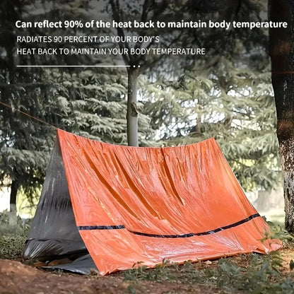 Emergency Mylar Sleeping Bag – Waterproof Thermal Blanket for Camping