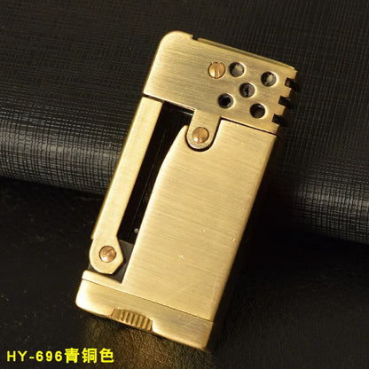 Keychain Fire Starter Reusable Windproof Metal Lighter