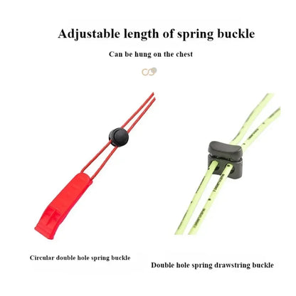 Plastic Outdoor Survival Whistle | Dual Pipe Emergency Rescue Tool