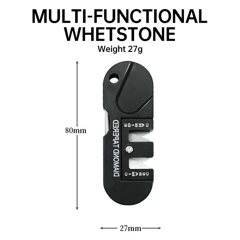 Portable 4-in-1 Mini Whetstone Sharpener | Tungsten Carbide Outdoor Tool