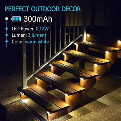 Solar LED Garden Lights – Waterproof IP65 Step & Deck Lights