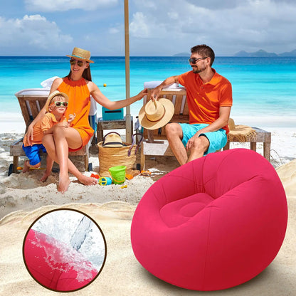 Inflatable Sofa Chair | Portable Folding Air Couch for Outdoor Camping
