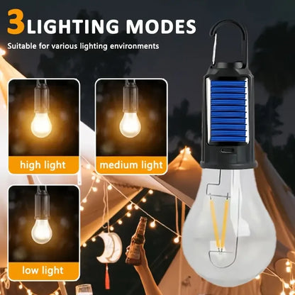 Solar USB Party & Camping Lights with Hooks