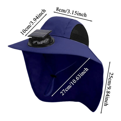 Solar Fan Hat – USB & Solar Powered Cooling Hat