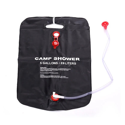 20L Solar Shower Bag for Camping with Hose & Shower Head