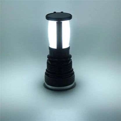 Solar Rechargeable LED Flashlight & Camping Lantern