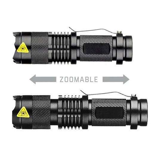 Portable Mini Zoom Flashlight | Adjustable Camping Light