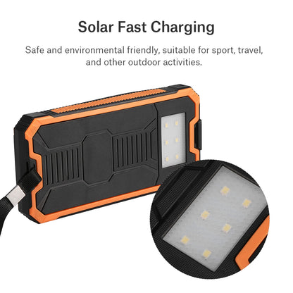 20000mAh Solar Power Bank – Dual USB & Waterproof