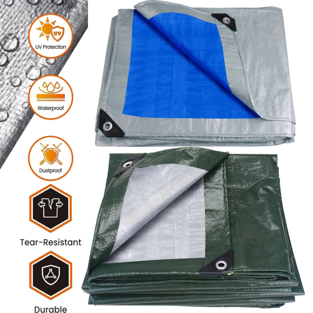 Heavy Duty Waterproof Tarpaulin UV Resistant Camping Cover