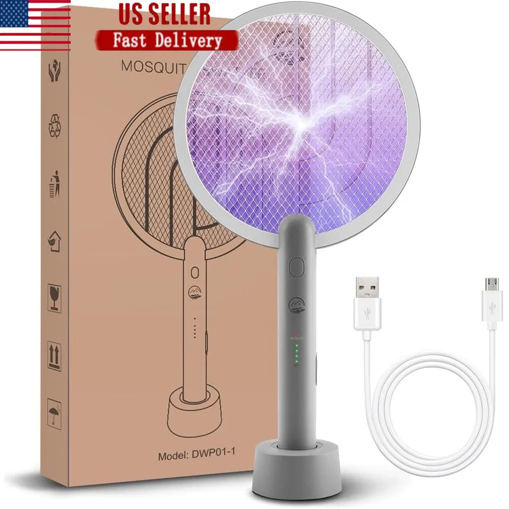 4000V USB Electric Fly Swatter Bug Zapper