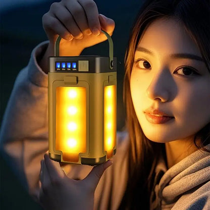 Foldable Solar Camping Light & Power Bank