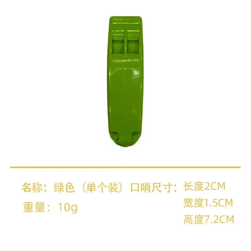 Plastic Outdoor Survival Whistle | Dual Pipe Emergency Rescue Tool