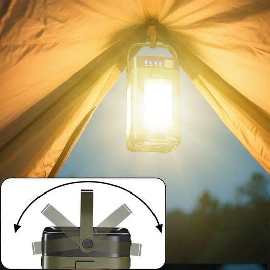Foldable Solar Camping Light & Power Bank