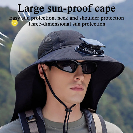 Solar Fan Hat – USB & Solar Powered Cooling Hat