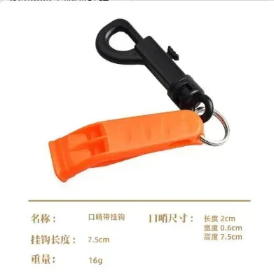 Plastic Outdoor Survival Whistle | Dual Pipe Emergency Rescue Tool