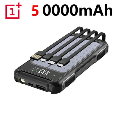 200000mAh Solar Power Bank – 4-in-1 Fast Charging
