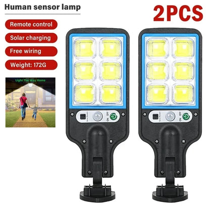 Solar LED Motion Sensor Wall Lamp – Remote & 3 Modes