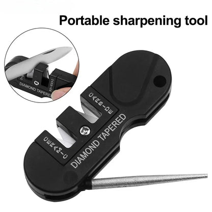 Portable 4-in-1 Mini Whetstone Sharpener | Tungsten Carbide Outdoor Tool
