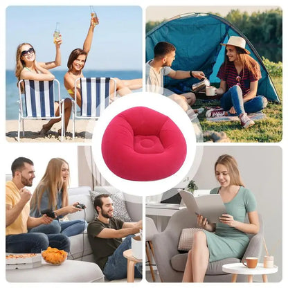Inflatable Sofa Chair | Portable Folding Air Couch for Outdoor Camping