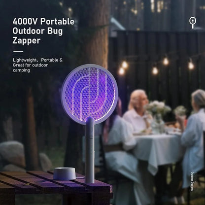 4000V USB Electric Fly Swatter Bug Zapper