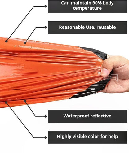 Emergency Survival Sleeping Bag – Waterproof Insulated Thermal Blanket