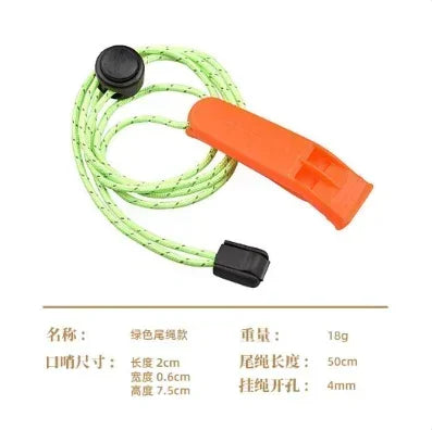 Plastic Outdoor Survival Whistle | Dual Pipe Emergency Rescue Tool