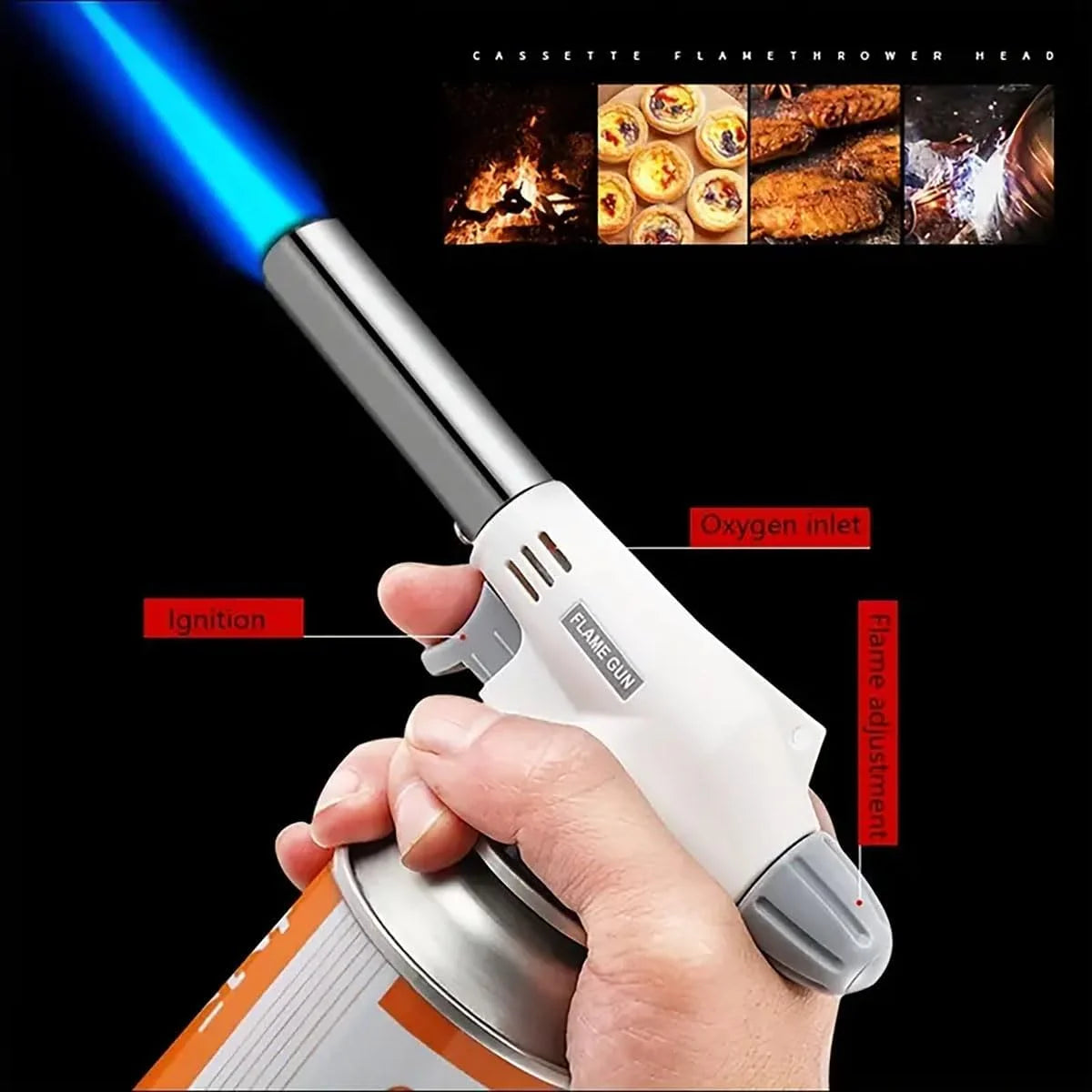 Camping Gas Torch Butane Burner & Flame Gun