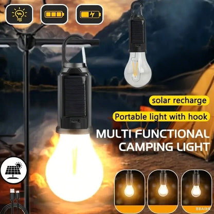 Solar USB Party & Camping Lights with Hooks