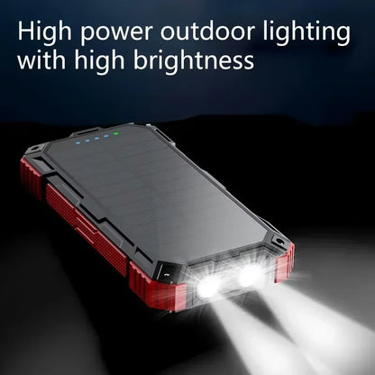 68,000mAh Solar Power Bank – Wireless & Waterproof