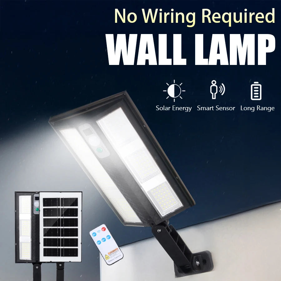 210 Solar LED Wall Light – Motion Sensor & Waterproof