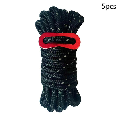 Reflective Tent Ropes with Buckles | Windproof Camping Cords