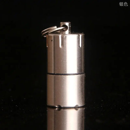 Keychain Fire Starter Reusable Windproof Metal Lighter