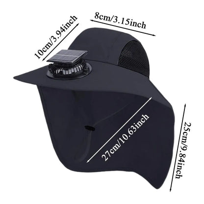 Solar Fan Hat – USB & Solar Powered Cooling Hat