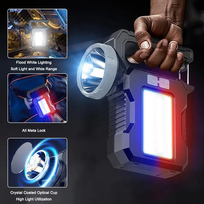 Multifunction Solar LED Flashlight & Work Light