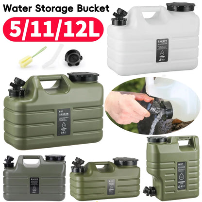 11L Outdoor Water Container – Large Portable Camping Bin with Faucet