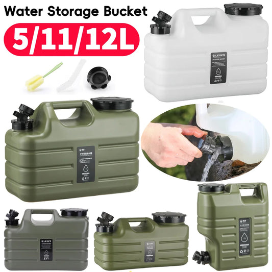11L Outdoor Water Container – Large Portable Camping Bin with Faucet