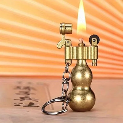 Keychain Fire Starter Reusable Windproof Metal Lighter